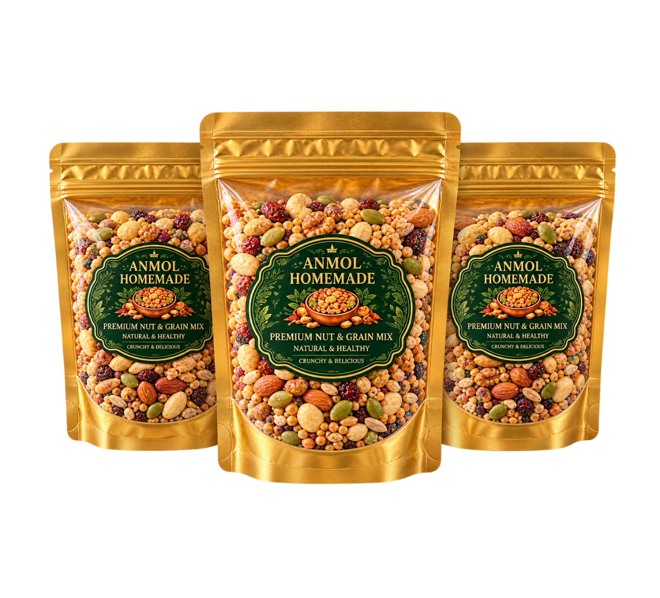 Premium Nut & Grain Mix - Pack of 3
